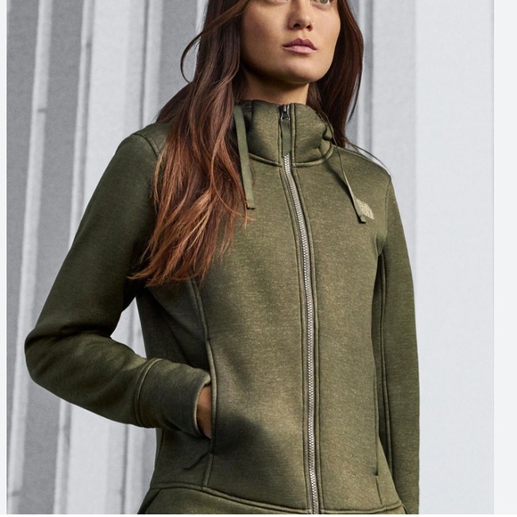 The North Face women's Mattea fleece olive green full zip jacket - Picture 1 of 7